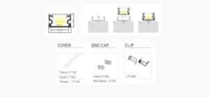 LED Aluminium Profile - Free Assemble LED Profile - LF1710 Dia