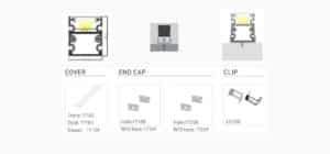 LED Aluminium Profile - Free Assemble LED Profile - LF1720 Dia