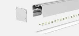 Free assemble profile light for profile light design, home lighting, linear pendant lighting with LED strip light channel for interiors