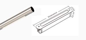 LED Aluminium Profile - Handrail Profile - S18R Dia