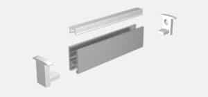 Slim LED Profile - Aluminium Extrusions - LP0510