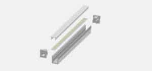 Slim LED Profile - Aluminium Extrusions - LP0809B