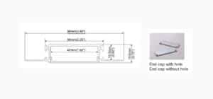 LED Aluminium Profile - Drywall LED Profile - ALP083-R Dia