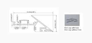 LED Aluminium Profile - Drywall LED Profile - ALP091-E Dia