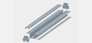 LED Aluminium Profile - Drywall LED Profile - LD4520